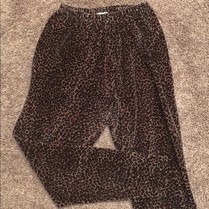 Vintage 90s leopard print pants